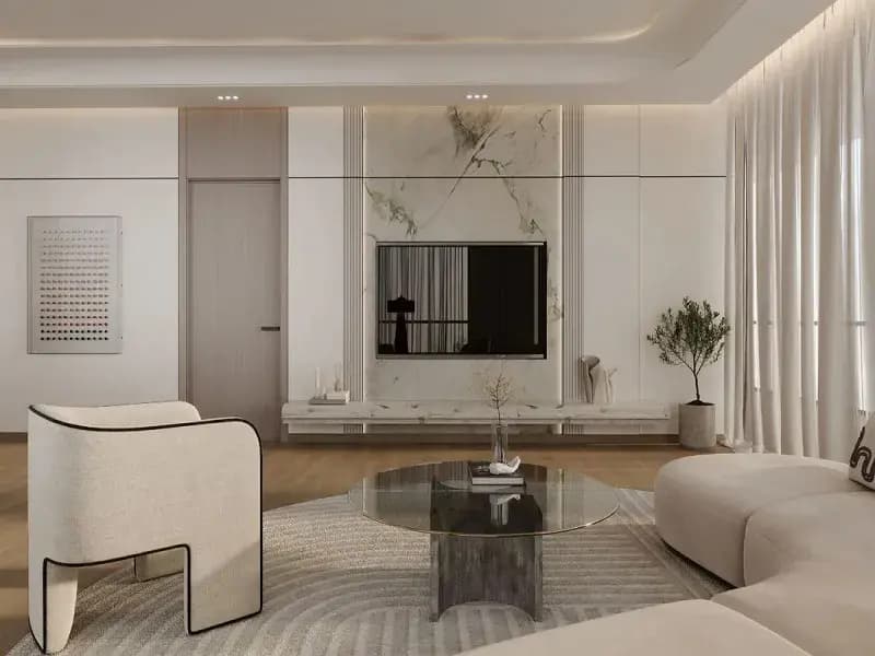 Skyrise by Binghatti Lounge Render